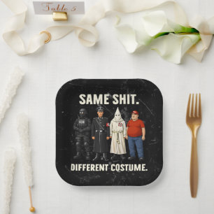 Same Different Costume Paper Plate