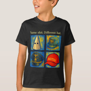 Same Different Hat Funny Van Gogh Litical Humor Jo T-Shirt