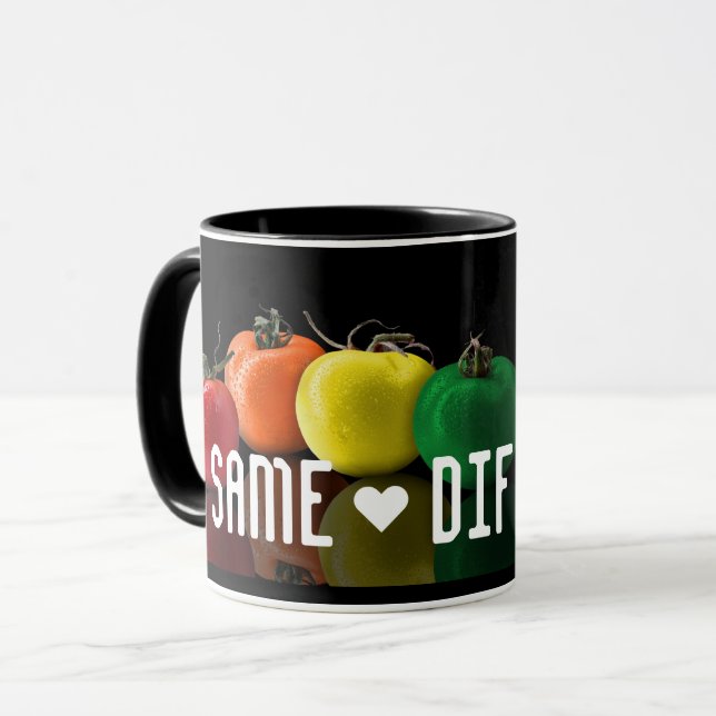"Same ♥ Different" Mug! Coffee Mug (Front Left)