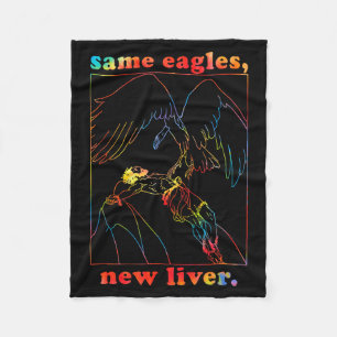 Same Eagles New Liver Funny Apparel  Fleece Blanket