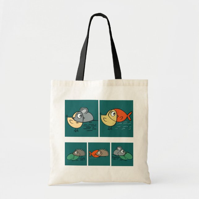 Same eyes, different shapes tote bag (Front)