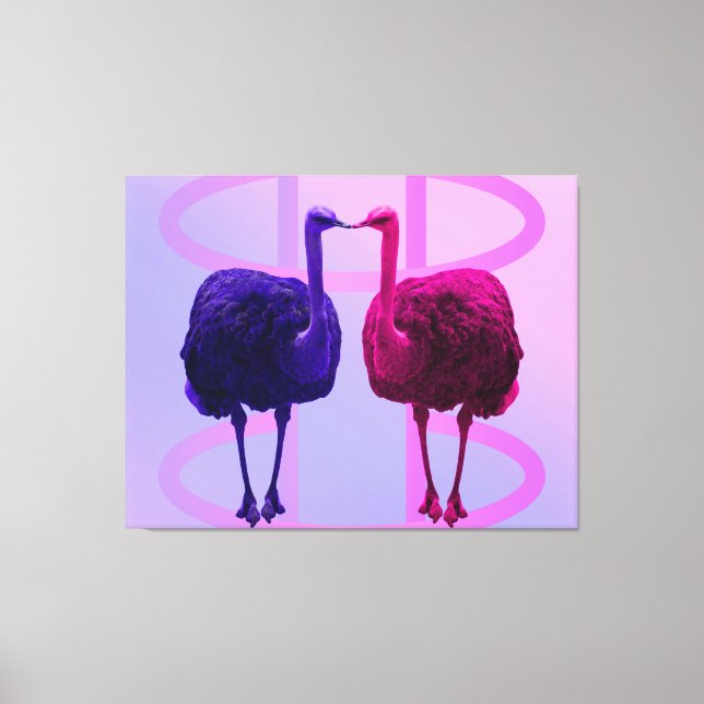 Same Faces Different Colours Canvas Art (Front)