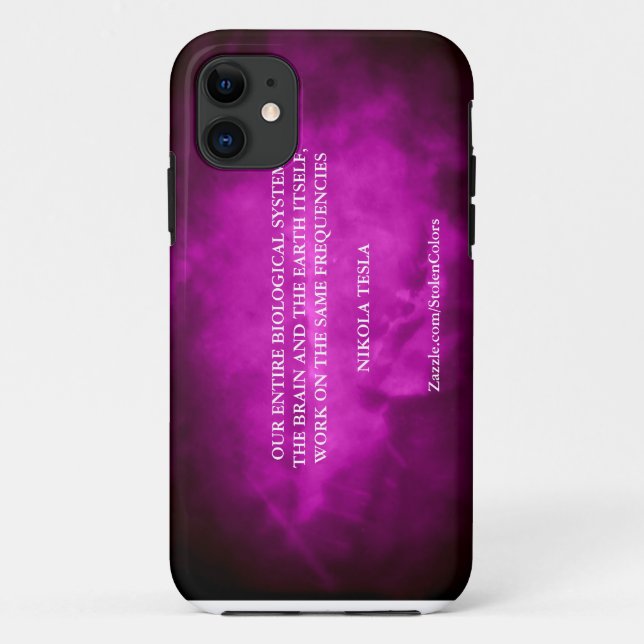 SAME FREQUENCIES - NIKOLA TESLA Case-Mate iPhone CASE (Back)