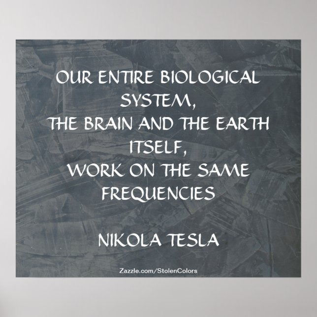 SAME FREQUENCIES - NIKOLA TESLA POSTER (Front)