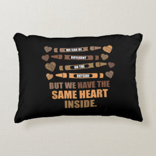 Same Heart Black History Month African American Accent Pillow