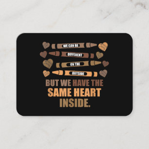 Same Heart Black History Month African American Business Card