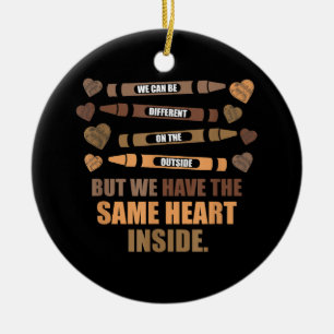 Same Heart Black History Month African American Ceramic Ornament