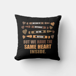 Same Heart Black History Month African American Throw Pillow