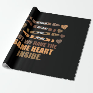 Same Heart Black History Month African American Wrapping Paper
