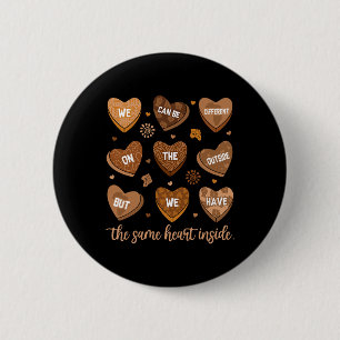Same Heart Inside Black History Month African Afro 2 Inch Round Button