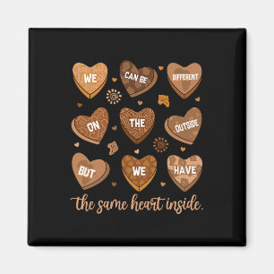 Same Heart Inside Black History Month African Afro Magnet