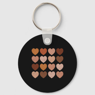 Same Heart Inside Black History Month Candy Heart  Keychain