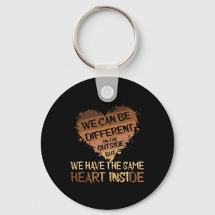 Same Heart Inside Juneteenth Black History Month B Keychain