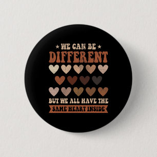 Same Heart Inside Juneteenth Black History Month W 2 Inch Round Button