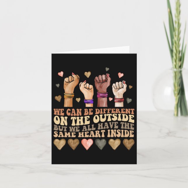 Same Heart Inside Juneteenth Black History Month W Card (Front)