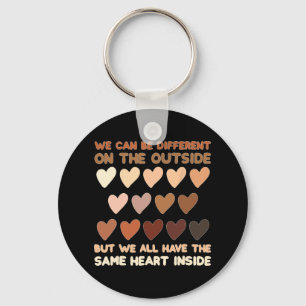 Same Heart Inside Juneteenth Black History Month W Keychain