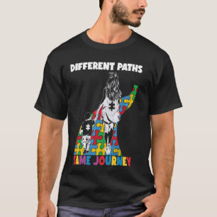 Same Journey Mother Son Autistic Boys Autism Aware T-Shirt
