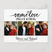 Same Love Cute Heart Downsize Wedding 3 Photo