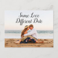 Same Love Different Date Wedding Postponed Black