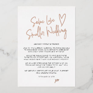 Same Love Smaller Wedding Real Foil Announcement