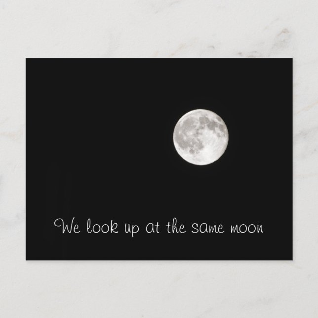 Same moon postcard (Front)
