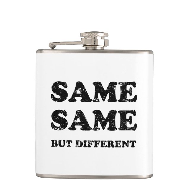 SAME SAME BUT DIFFERENT HIP FLASK (Front)