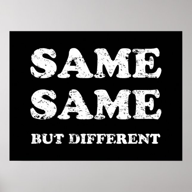 SAME SAME BUT DIFFERENT POSTER (Front)