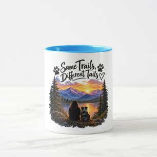 Same Trails Different Tails Dog Adventure Mug