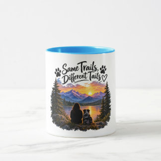 Same Trails Different Tails Dog Adventure Mug