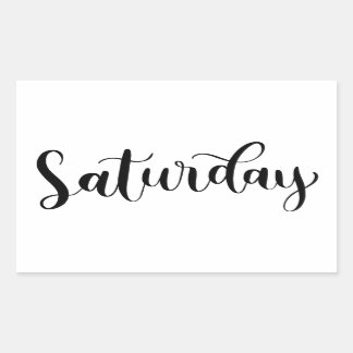 Samedi - Calligraphie / Sticker à lettres