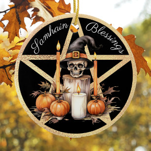 Samhain 1 ceramic ornament