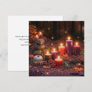 Samhain Beautiful Candles Outdoors