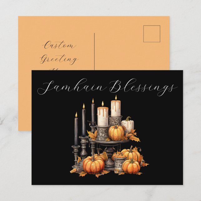Samhain Blessings Postcard (Front/Back)