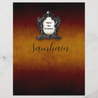 Samhain Book of Shadows Page with Correspondences