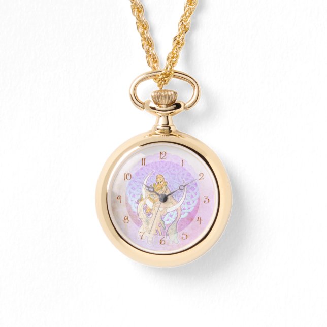 Samhain Greetings Lunar Goddess  Watch (Front)