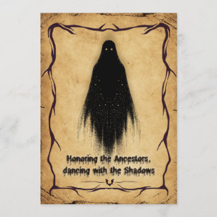 Samhain Kraft Witchcore Greeting card
