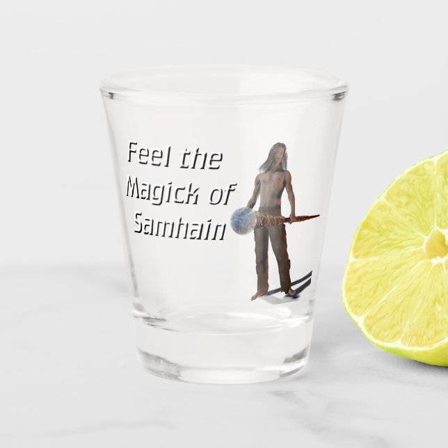 Samhain Magick Shot Glass (Front)