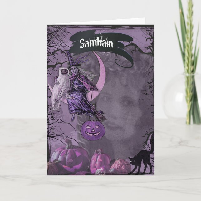 Samhain Pagan Greeting Card (Front)