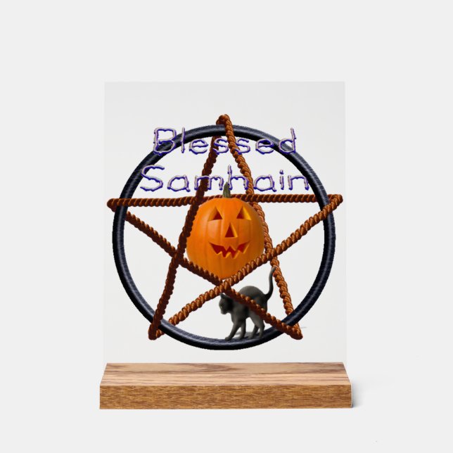 samhain pent acrylic sign (Front)