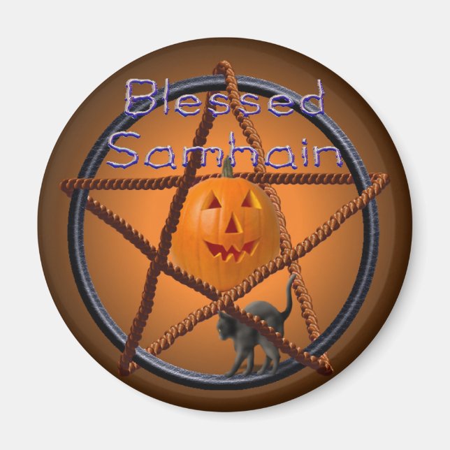 samhain pentacle magnet (Front)