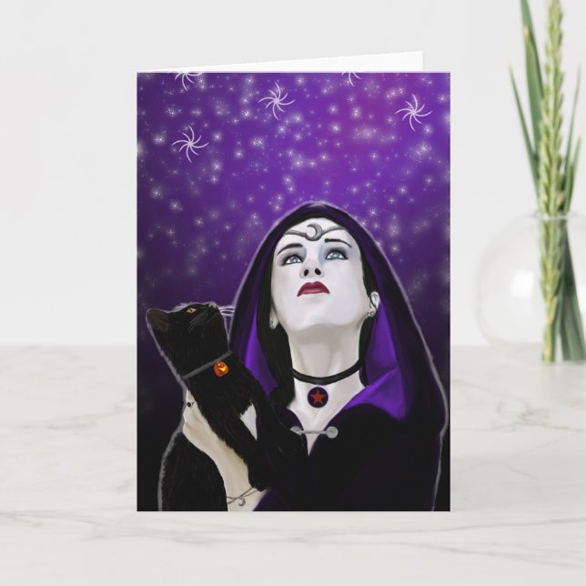 samhain skies greeting card (Front)