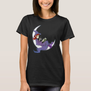 Samhain Witches Books Coffee Cats Halloween T-Shirt
