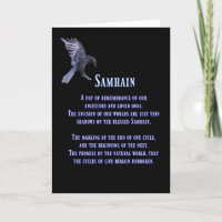 Samhain with Raven or Crow Blessed Samhain