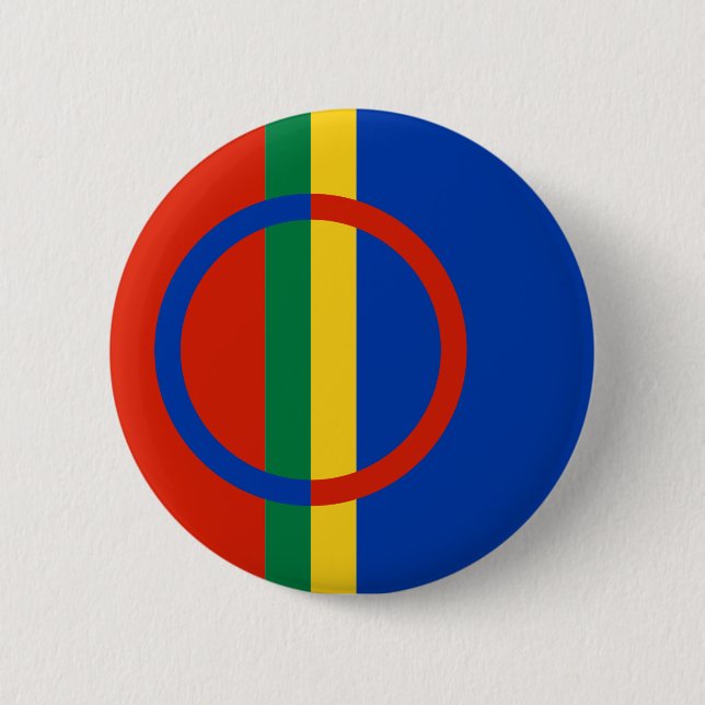 Sami Flag Button (Front)
