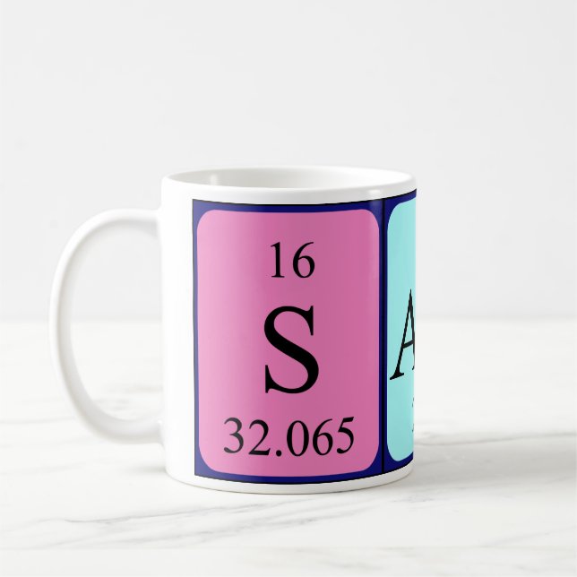 Sami periodic table name mug (Left)