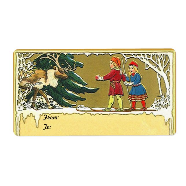 SAMI SAPMI REINDEER NOMADIC HERDSMAN LAPLAND LABEL (Front)