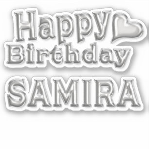 Samira Happy Birthday Autocollants