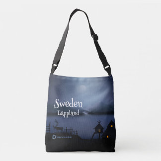 Samiska tecken Skymning i Lappland Crossbody Bag