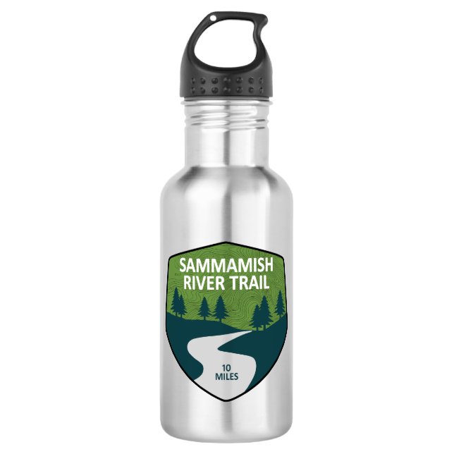 Sammamish River Trail Washington 532 Ml Water Bottle (Front)