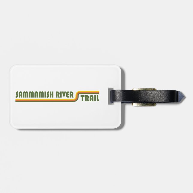 Sammamish River Trail Washington Luggage Tag (Back Horizontal)